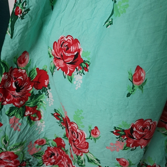 Mint floral Lindy Bop sumer dress Size US 6 - Picture 4 of 4